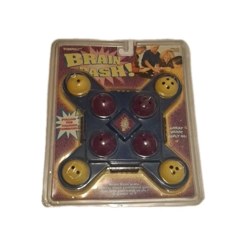 Vintage Sealed 1994 Tiger Electronics Brain Bash Voice Command Memory Game